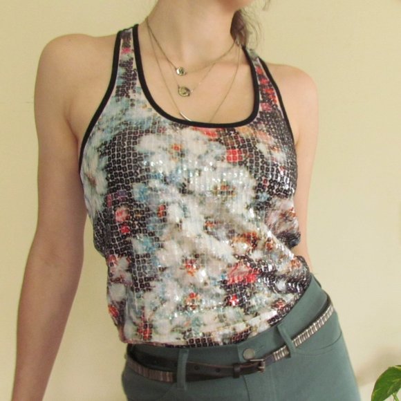 Baroque Floral Mosaic Top - Picture 1 of 3